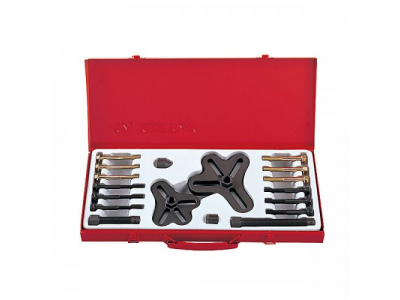 Набор инструментов для снятия шкивов, 25-125 мм, 18 предметов, KING TONY