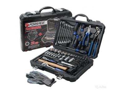 1/4"&1/2" Набор инструментов 72пр. (6гр.)(4-32мм) от FORSAGE 1/4"&1/2" Набор инструментов 72пр. (6гр.)(4-32мм)