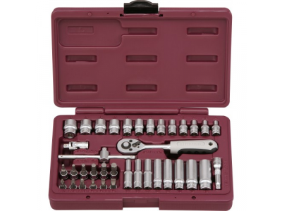 UTS0038 Набор инструмента 1/4"DR, 38 предметов от THORVIK UTS0038 Набор инструмента 1/4"DR, 38 предметов