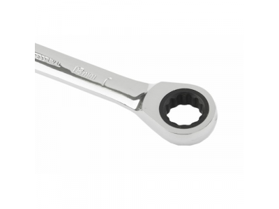 Ключ комбинированный трещоточный, 18мм, CrV, зеркальный хром// MATRIX PROFESSIONAL