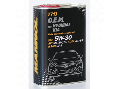 MANNOL 7713 O.E.M. 5W-30 for Hyundai Kia 1L metal от MANNOL MANNOL 7713 O.E.M. 5W-30 for Hyundai Kia 1L metal