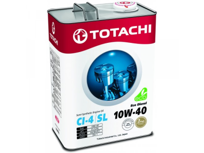 Масло моторное TOTACHI Eco Diesel CI-4/CH-4/SL п\синт 10W40 4л от TOTACHI Масло моторное TOTACHI Eco Diesel CI-4/CH-4/SL п\синт 10W40 4л