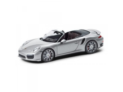 Модель автомобиля Porsche 911 Turbo Convertible, Silver от VAG Модель автомобиля Porsche 911 Turbo Convertible, Silver