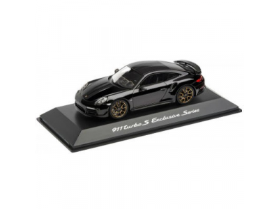 Модель автомобиля Porsche 911 Turbo S, Exclusive Series, Black, 1:43