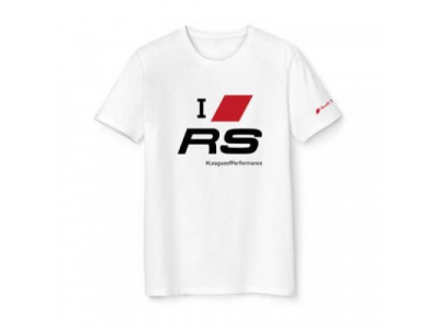 Мужская футболка Audi Mens Fanshirt, RS, white, артикул 3131601502