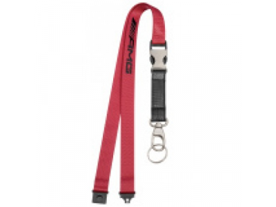 Лента с карабином для ключей Mercedes-AMG Lanyard, Red Black, артикул B66953852