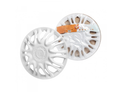 Колпаки колесные 16 дюймов Х5, передние на газель, белый AIRLINE