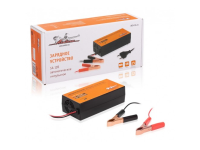 Зарядное устройство 5А 12В, автоматическое, импульсное (диодный индикатор) от Airline Зарядное устройство 5А 12В, автоматическое, импульсное (диодный индикатор)