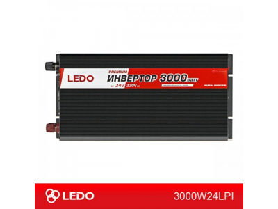 Инвертор 24V-220V 3000W LEDO PREMIUM от LEDO Инвертор 24V-220V 3000W LEDO PREMIUM