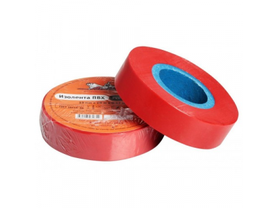 Изолента ПВХ, красная, 19 мм, 20 м AIRLINE от Airline Изолента ПВХ, красная, 19 мм, 20 м AIRLINE