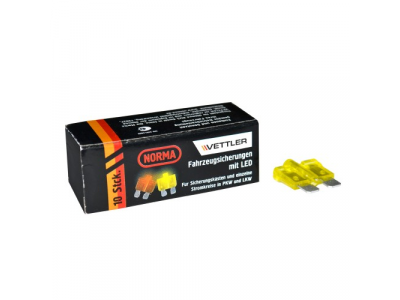 Предохранитель плоский 20А с индикатором VETTLER