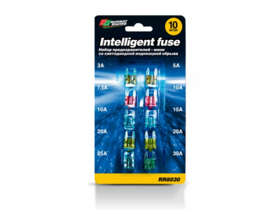 Набор предохранителей-мини со светодиодной индикацией обрыва, RR8030 RUNWAY RACING от RUNWAY Набор предохранителей-мини со светодиодной индикацией обрыва, RR8030 RUNWAY RACING