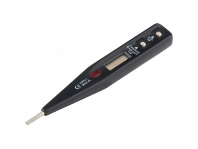 Тестер напряжения 12–220 В, жидкокристаллический дисплей с неоновой лампочкой// SPARTA