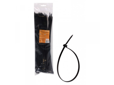 Стяжки (хомуты) кабельные 4,8*350 мм, пластиковые, черные, 100 шт. AIRLINE от Airline Стяжки (хомуты) кабельные 4,8*350 мм, пластиковые, черные, 100 шт. AIRLINE