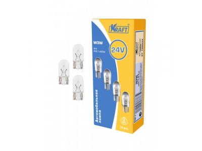 Лампа накаливания W3W 24v3w (W2.1x9.5d) от KRAFT Лампа накаливания W3W 24v3w (W2.1x9.5d)