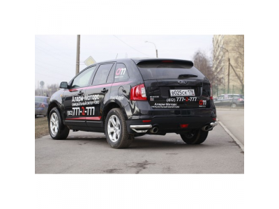 Защита задняя уголки d60,Ford Edge 2014-, FEDG.76.5035 от SOUZ96 Защита задняя уголки d60,Ford Edge 2014-, FEDG.76.5035