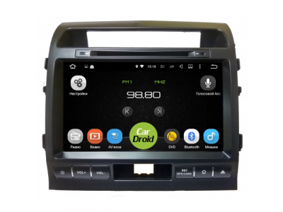 Штатная магнитола CarDroid RD-1111D для Toyota Land Cruiser 200 2007-2015 DSP от ROXIMO Штатная магнитола CarDroid RD-1111D для Toyota Land Cruiser 200 2007-2015 DSP