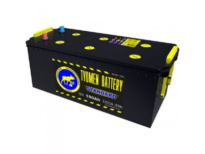 Аккумулятор 6ст - 190 (Тюмень) L (отеч.авто) болт от ТЮМЕНСКИЙ АККУМУЛЯТОРНЫЙ ЗАВОД Аккумулятор 6ст - 190 (Тюмень) L (отеч.авто) болт